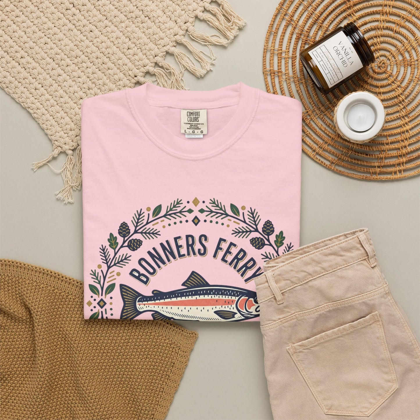 Idaho Bonners Ferry Trout T-Shirt — Vintage Fishing Graphic