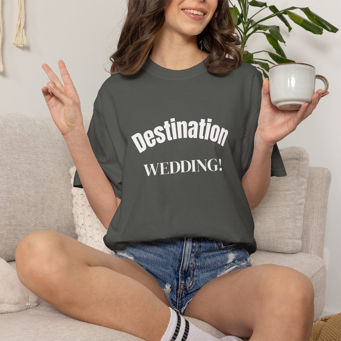 Destination Wedding T-Shirt — 'Destination WEDDING!' Bridal Party Tee