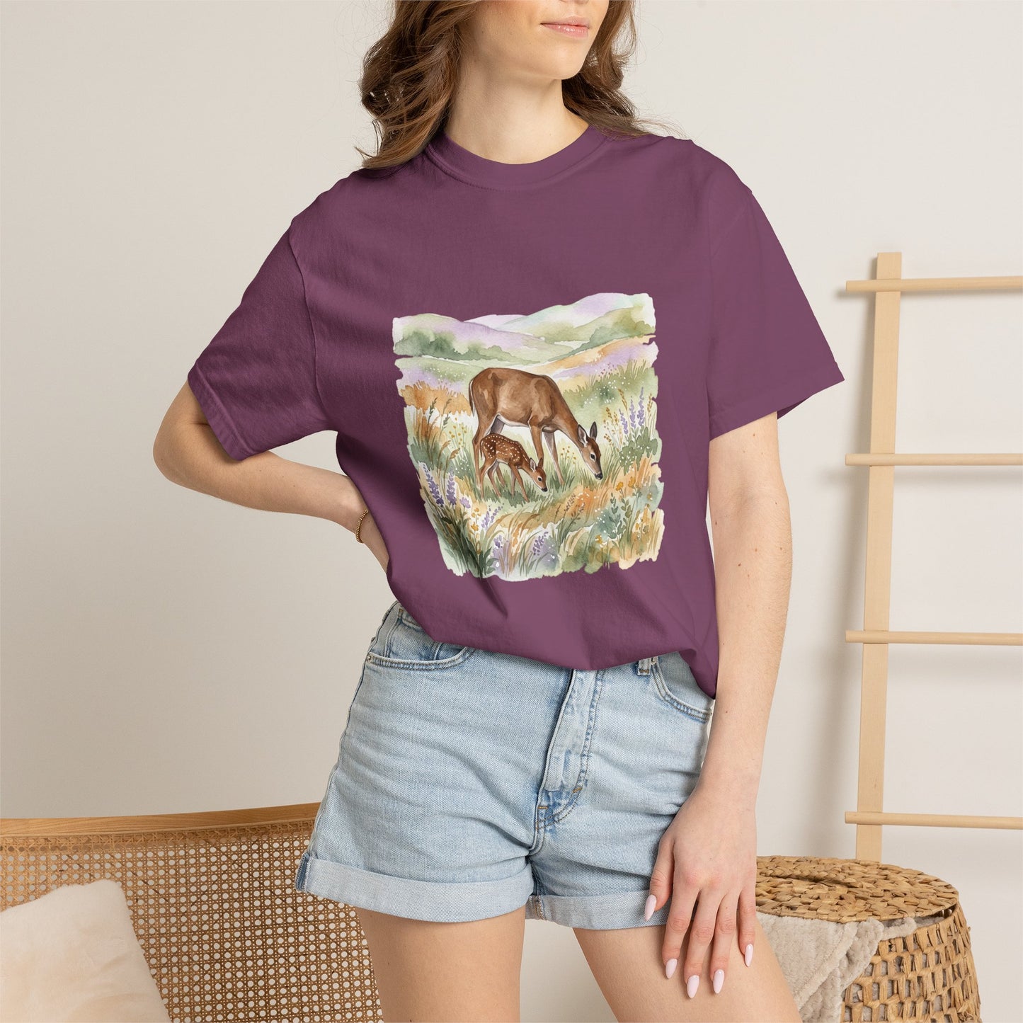 Deer Meadow Vintage-Style T-Shirt