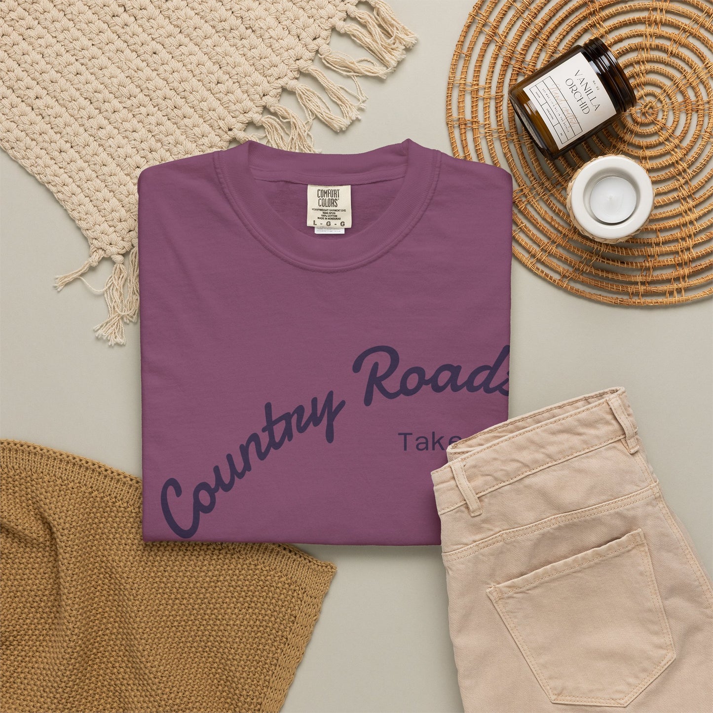 Country Roads T‑Shirt – "Country Roads Take Me Home" Vintage Graphic Tee