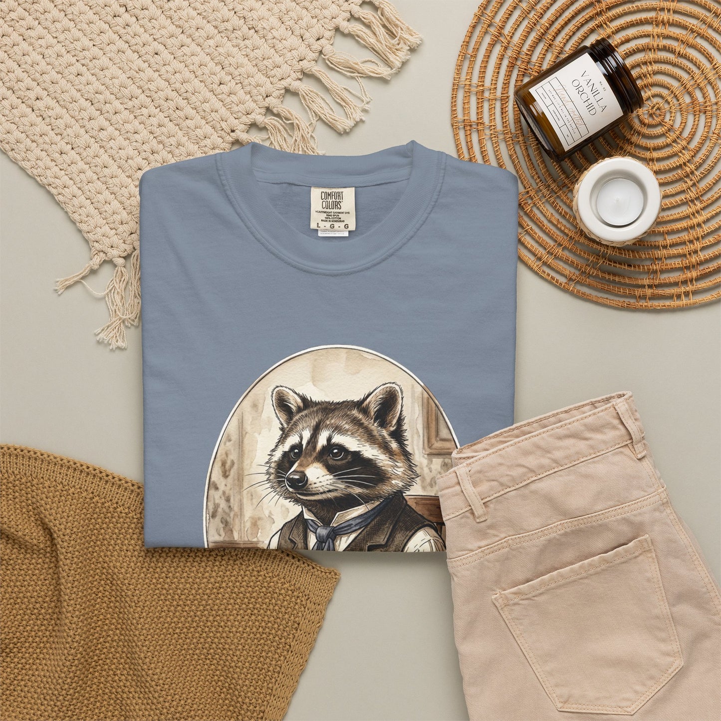 Vintage Raccoon Portrait T-Shirt