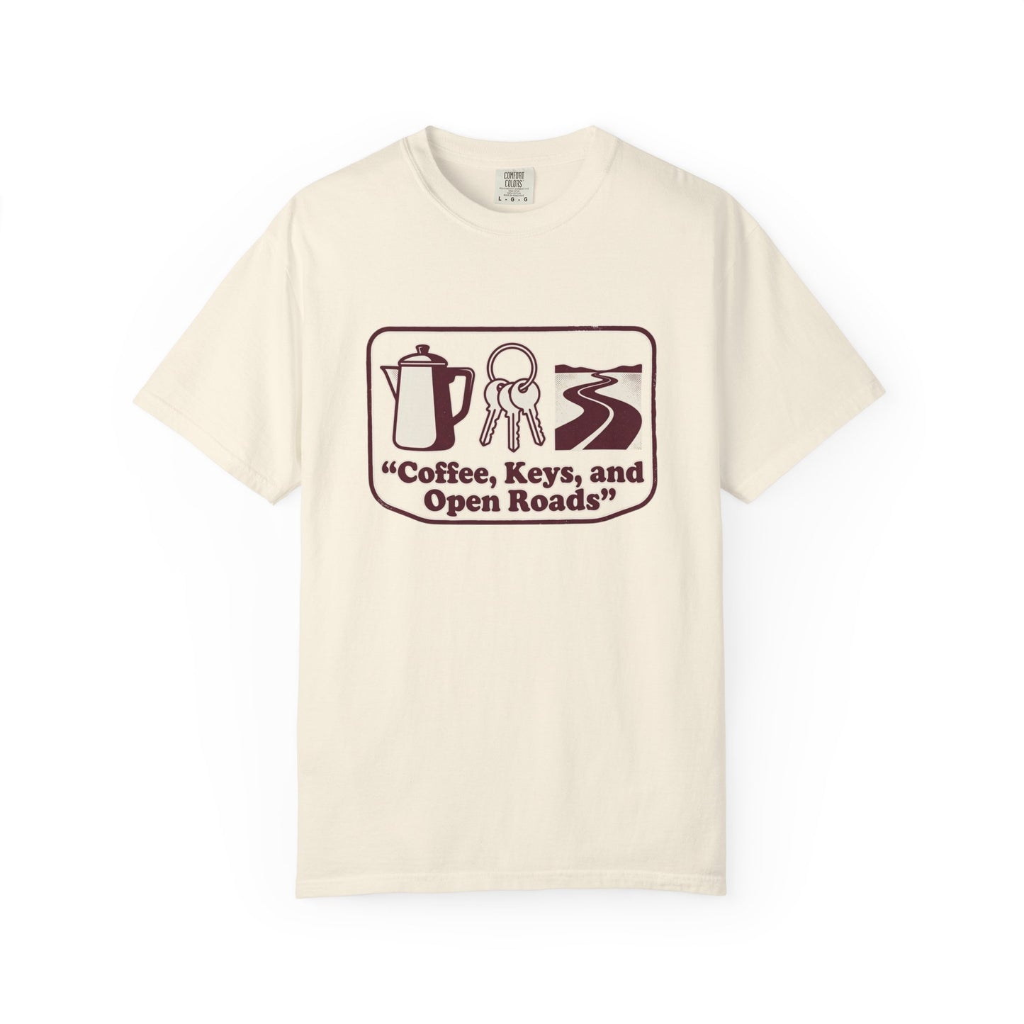 Coffee, Keys & Open Roads T-Shirt