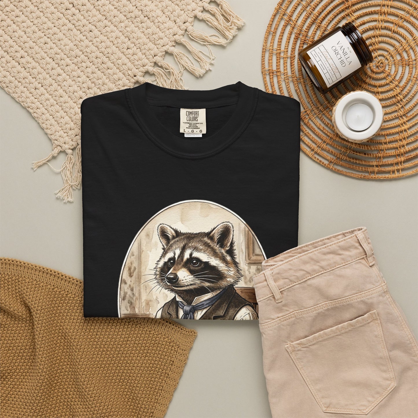 Vintage Raccoon Portrait T-Shirt
