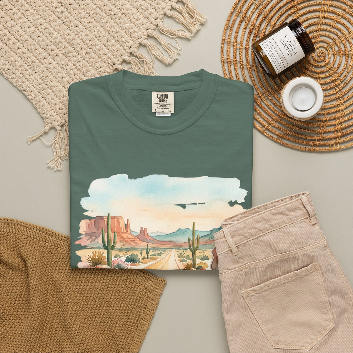 Scenic Highways Please! T-Shirt — Floral Travel Roadtrip Tee or