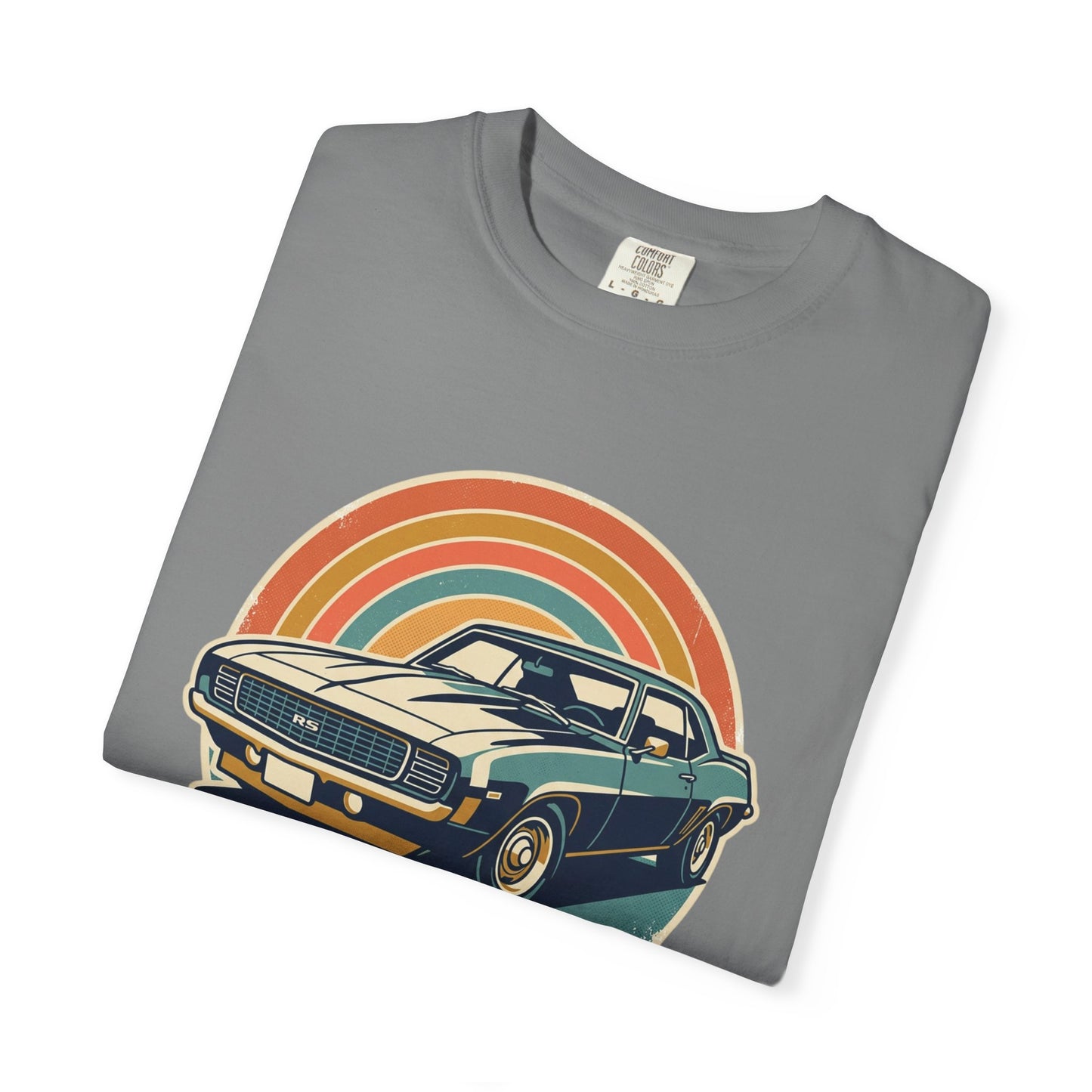 '69 Camaro Retro Muscle Car T-Shirt — Vintage Sunset Classic Car Tee