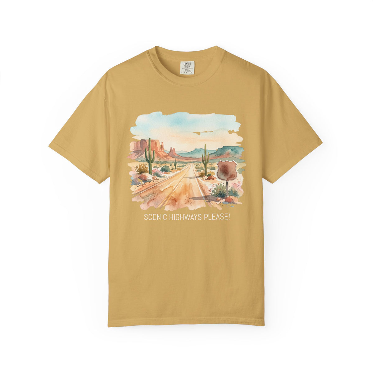 Scenic Highways Please! T-Shirt — Floral Travel Roadtrip Tee or