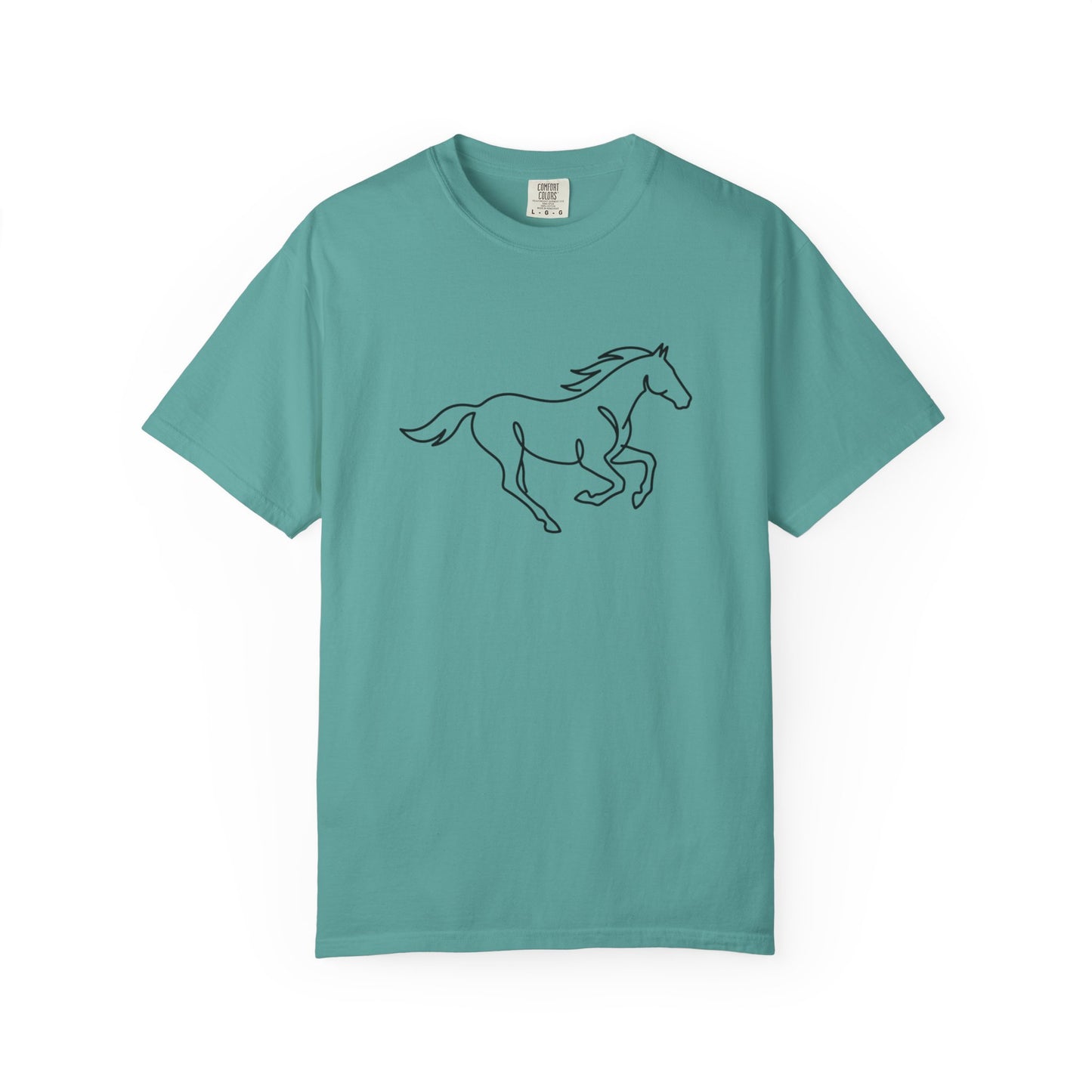Running Horse Outline T-Shirt
