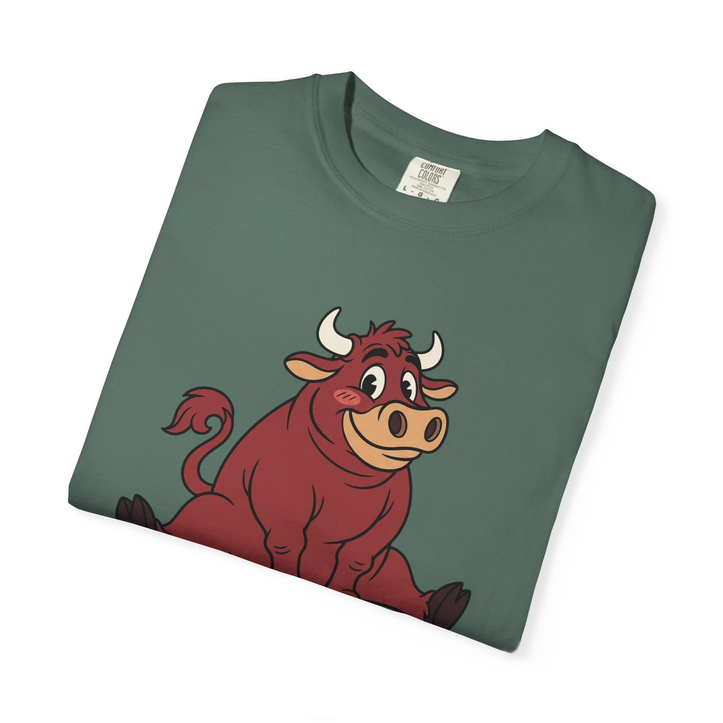 Sitting Bull Cartoon T-Shirt — Cute Sitting Bull Graphic Tee