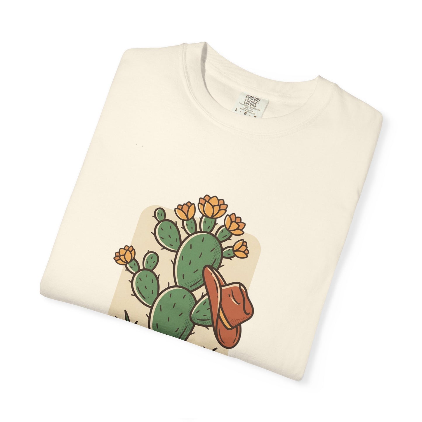 Sagebrush Cactus Graphic T-Shirt — Desert Floral & Cowboy Hat Tee