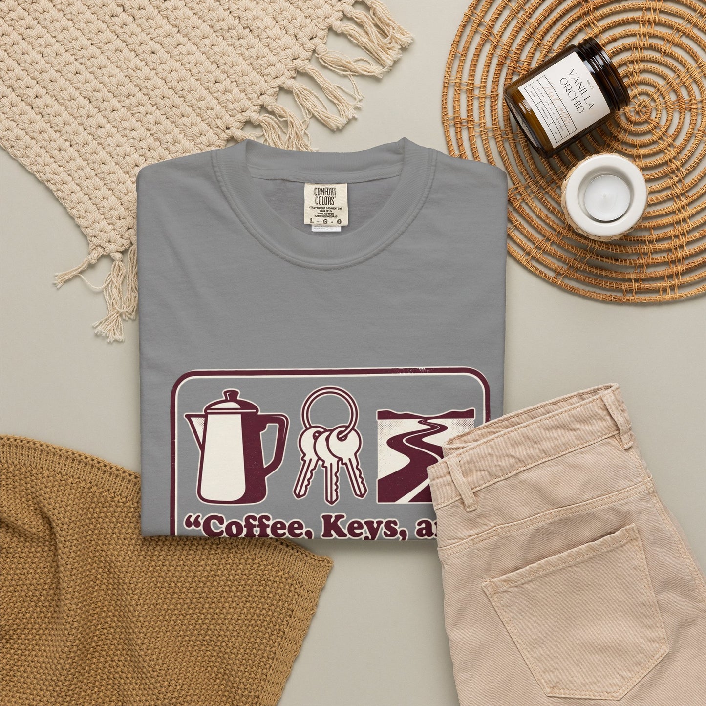 Coffee, Keys & Open Roads T-Shirt