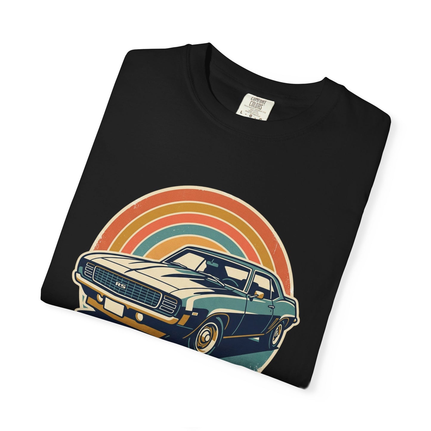 '69 Camaro Retro Muscle Car T-Shirt — Vintage Sunset Classic Car Tee