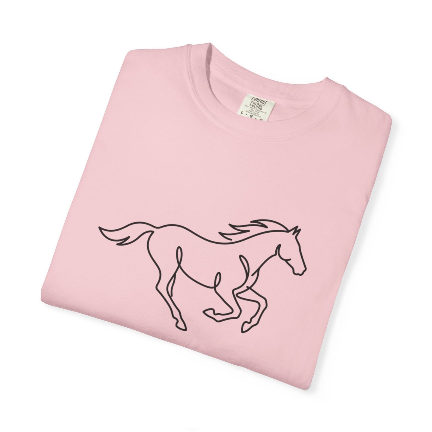 Running Horse Outline T-Shirt