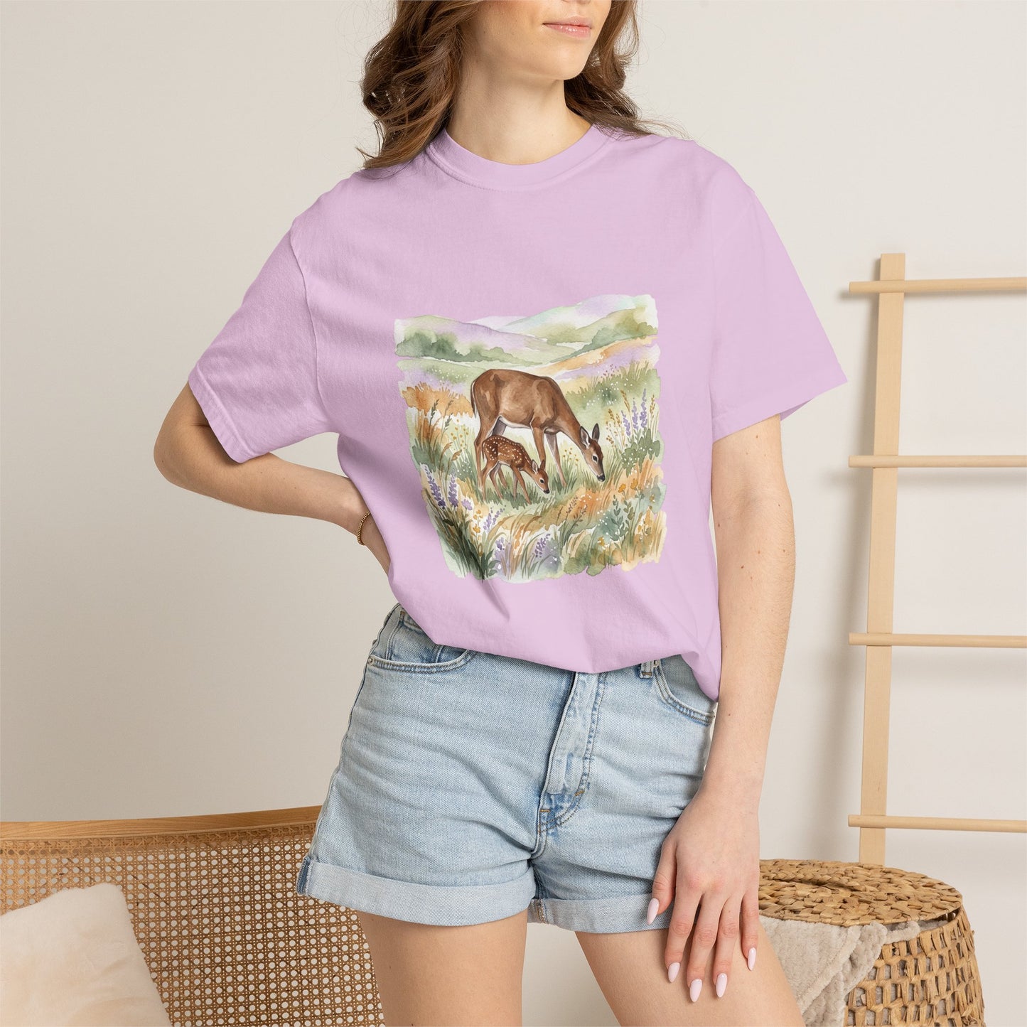 Deer Meadow Vintage-Style T-Shirt