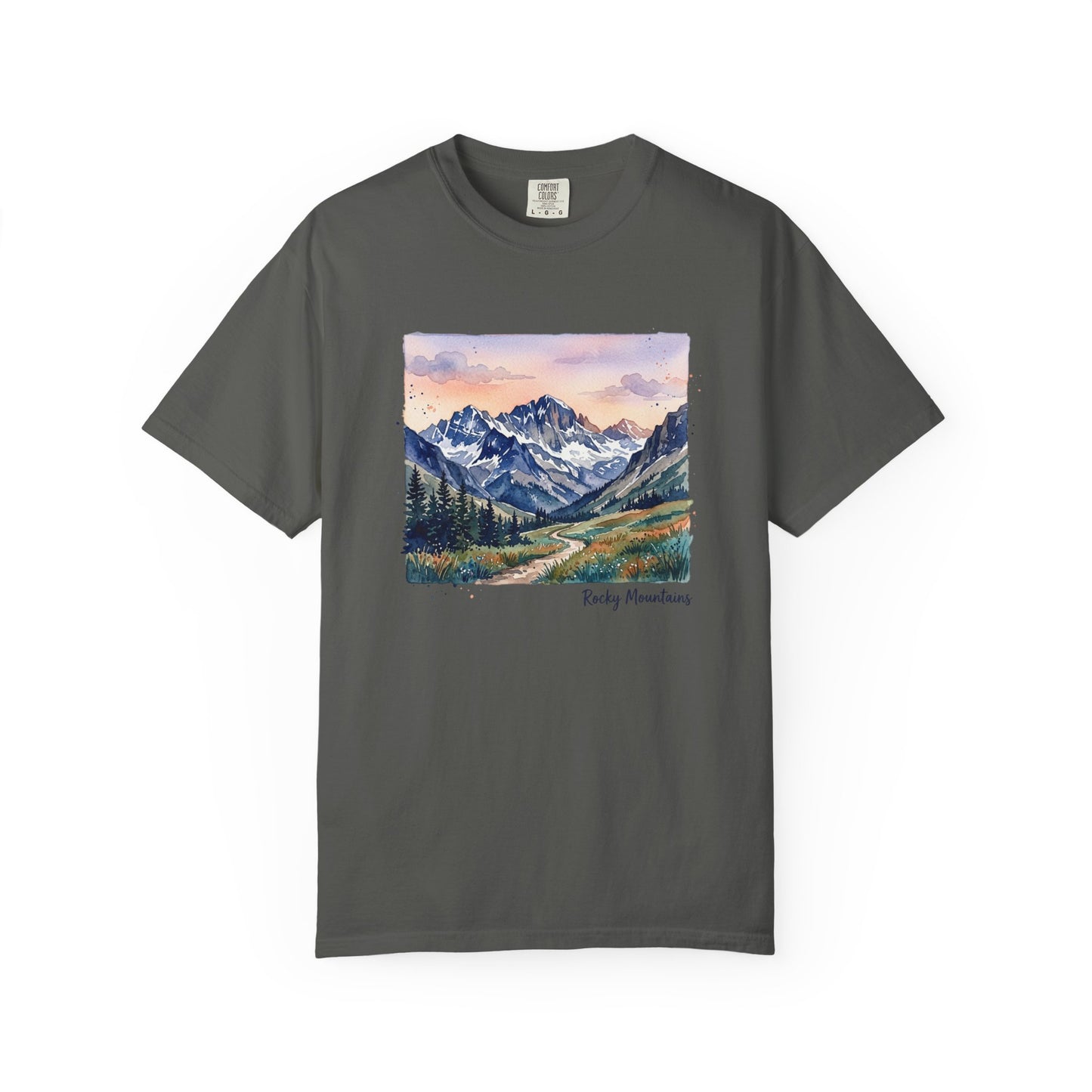 Rocky Mountains Watercolor T-Shirt