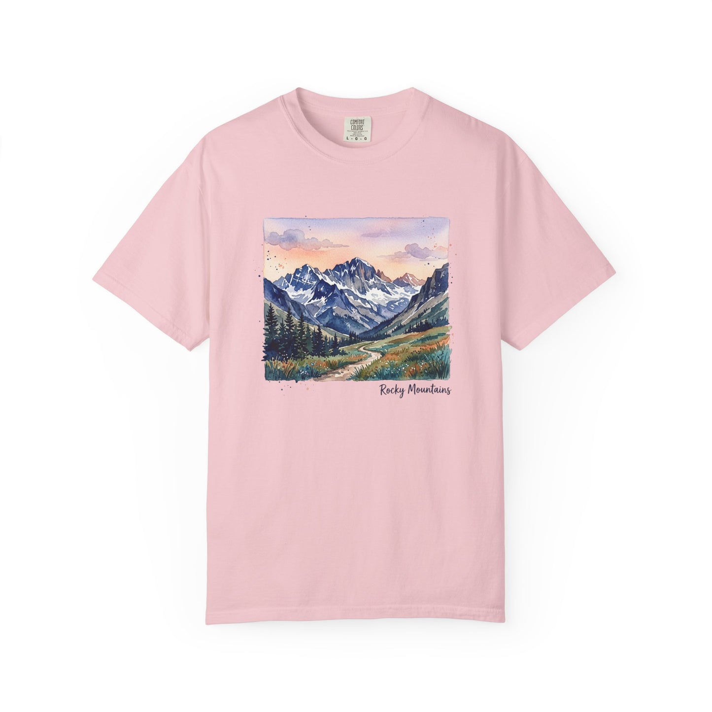 Rocky Mountains Watercolor T-Shirt