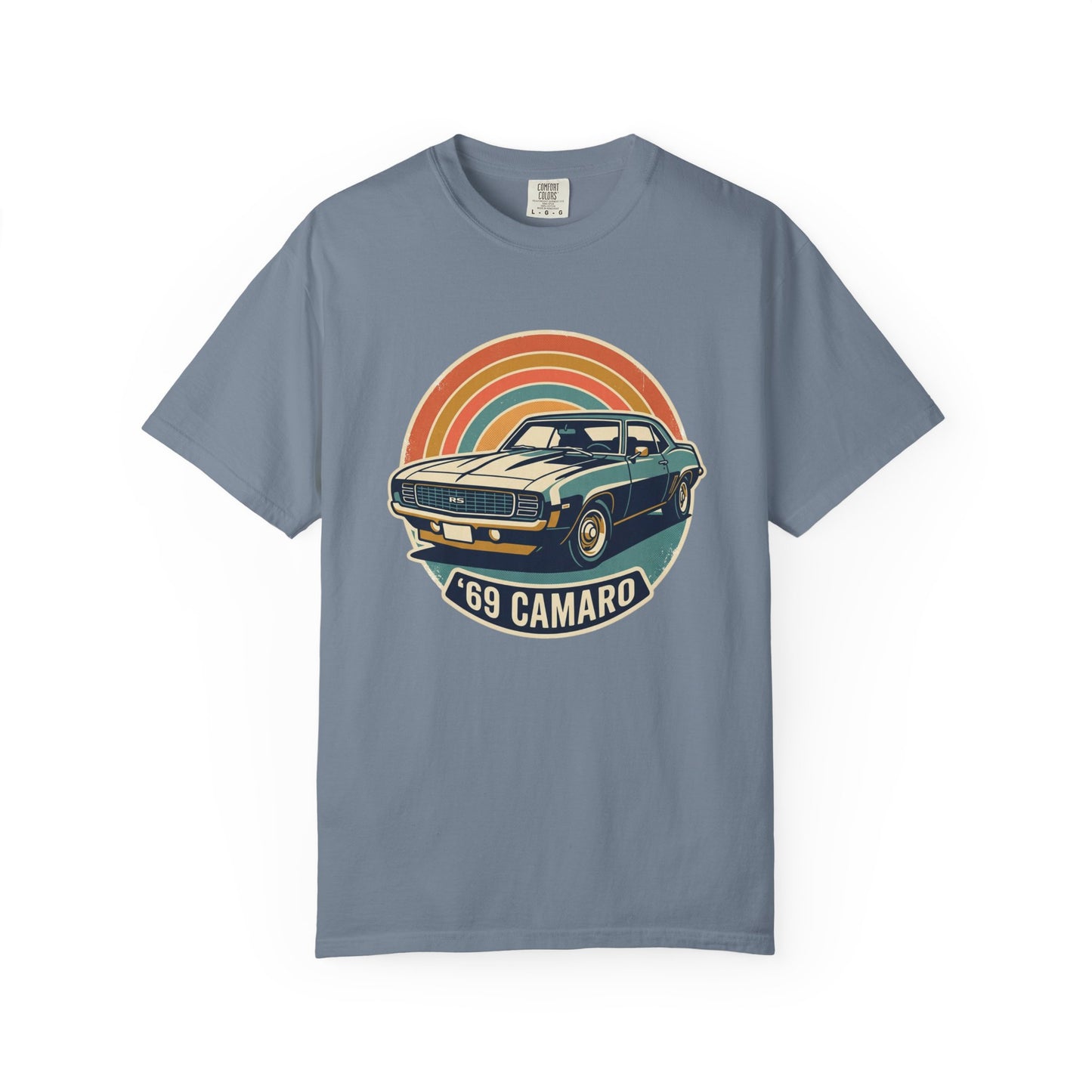 '69 Camaro Retro Muscle Car T-Shirt — Vintage Sunset Classic Car Tee