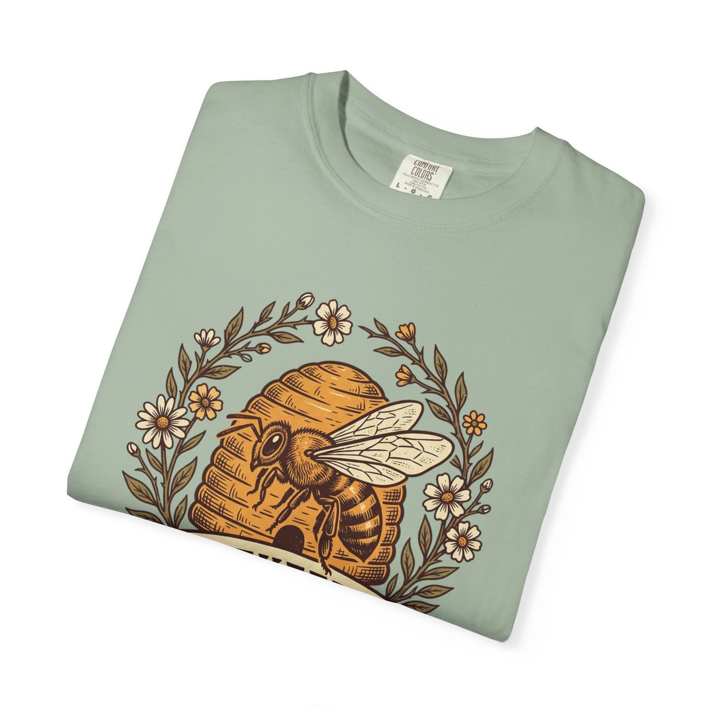 Beekeeper Graphic T-Shirt – 'Hivekeeper' Vintage Bee & Beehive Design