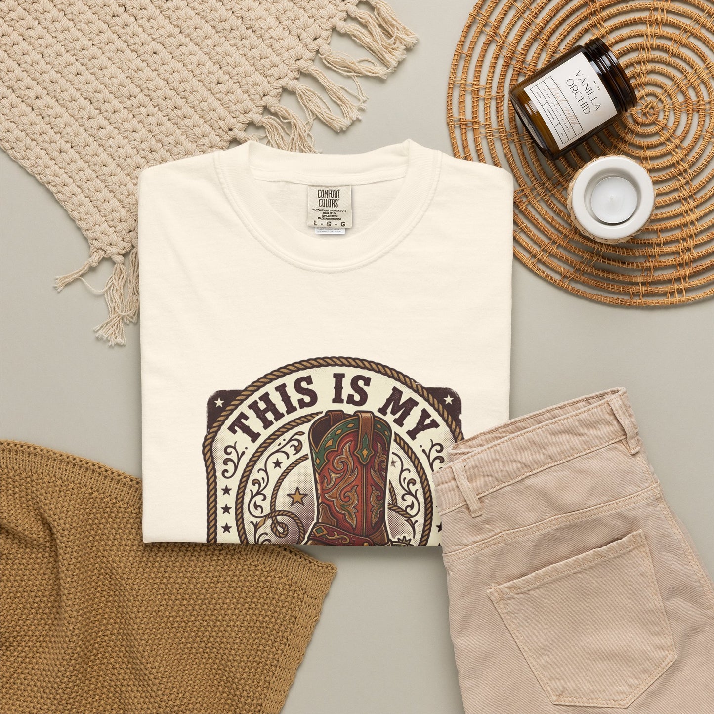Western Boots Graphic T-Shirt — "This Is My Western Wear" Cowboy Tee