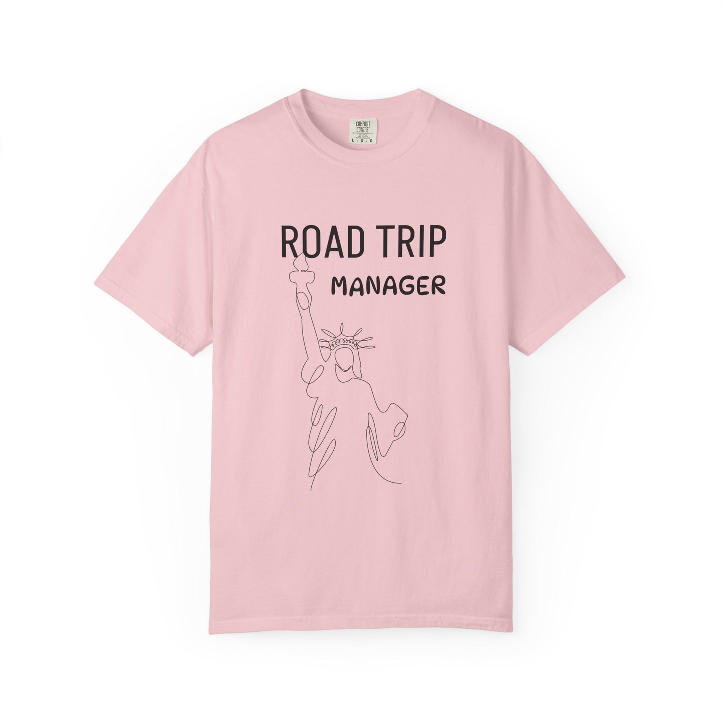 Road Trip Manager T-Shirt — Funny Travel Tee with Retro Line Art