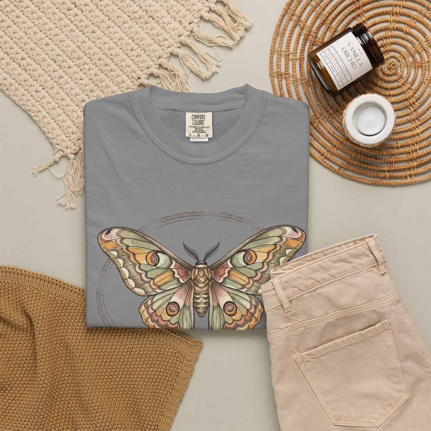 Vintage Luna Moth Graphic T-Shirt — Boho Nature Tee