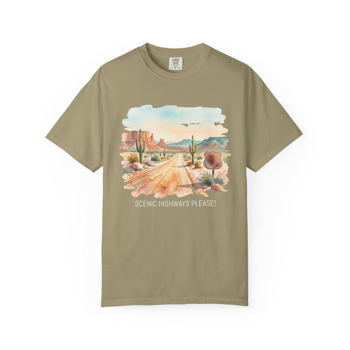 Scenic Highways Please! T-Shirt — Floral Travel Roadtrip Tee or