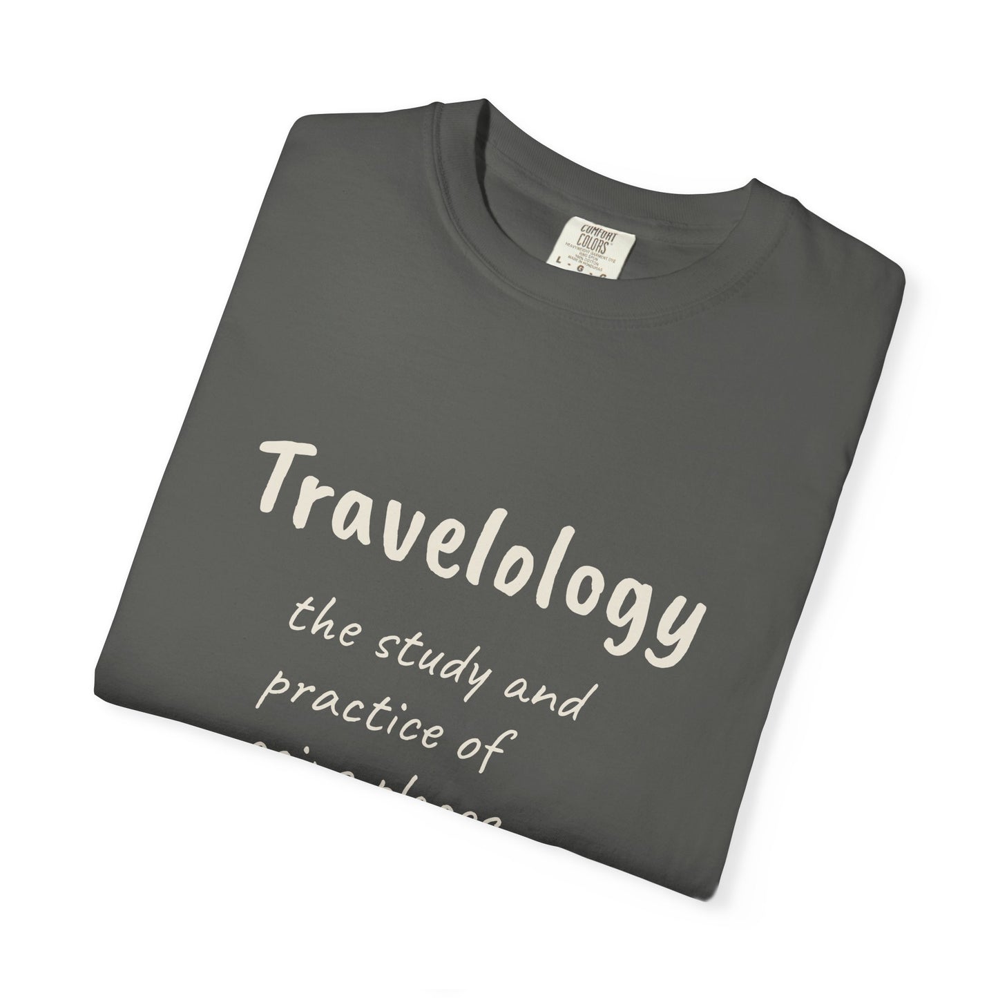 Travelology T-Shirt — "the study and practice of going places" Travel Tee