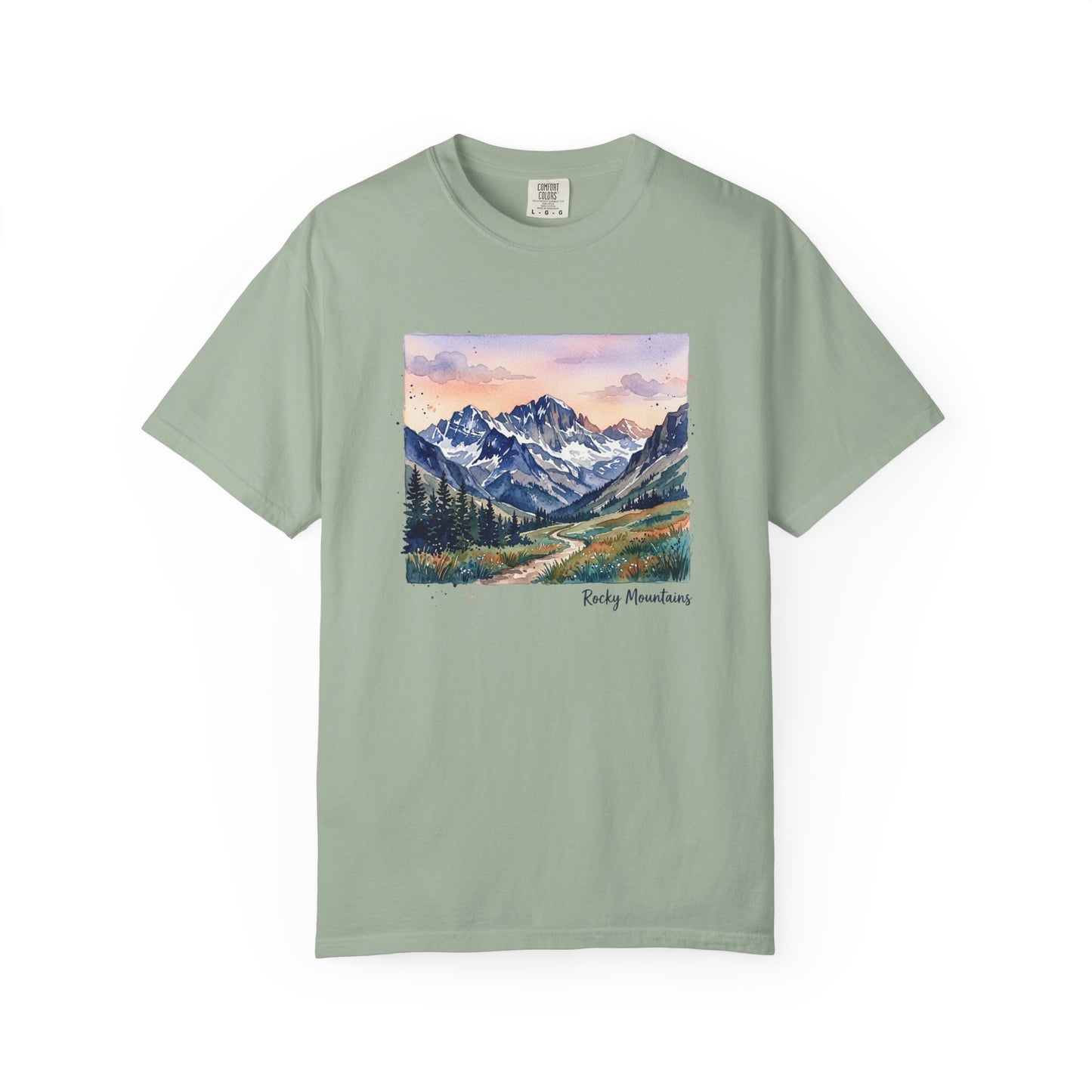 Rocky Mountains Watercolor T-Shirt