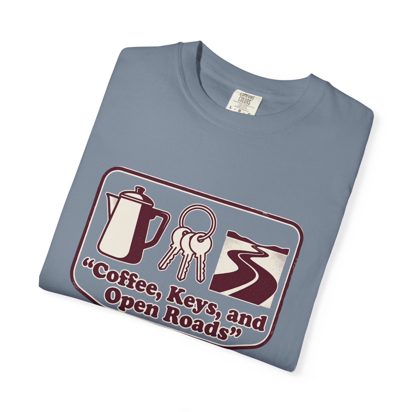 Coffee, Keys & Open Roads T-Shirt