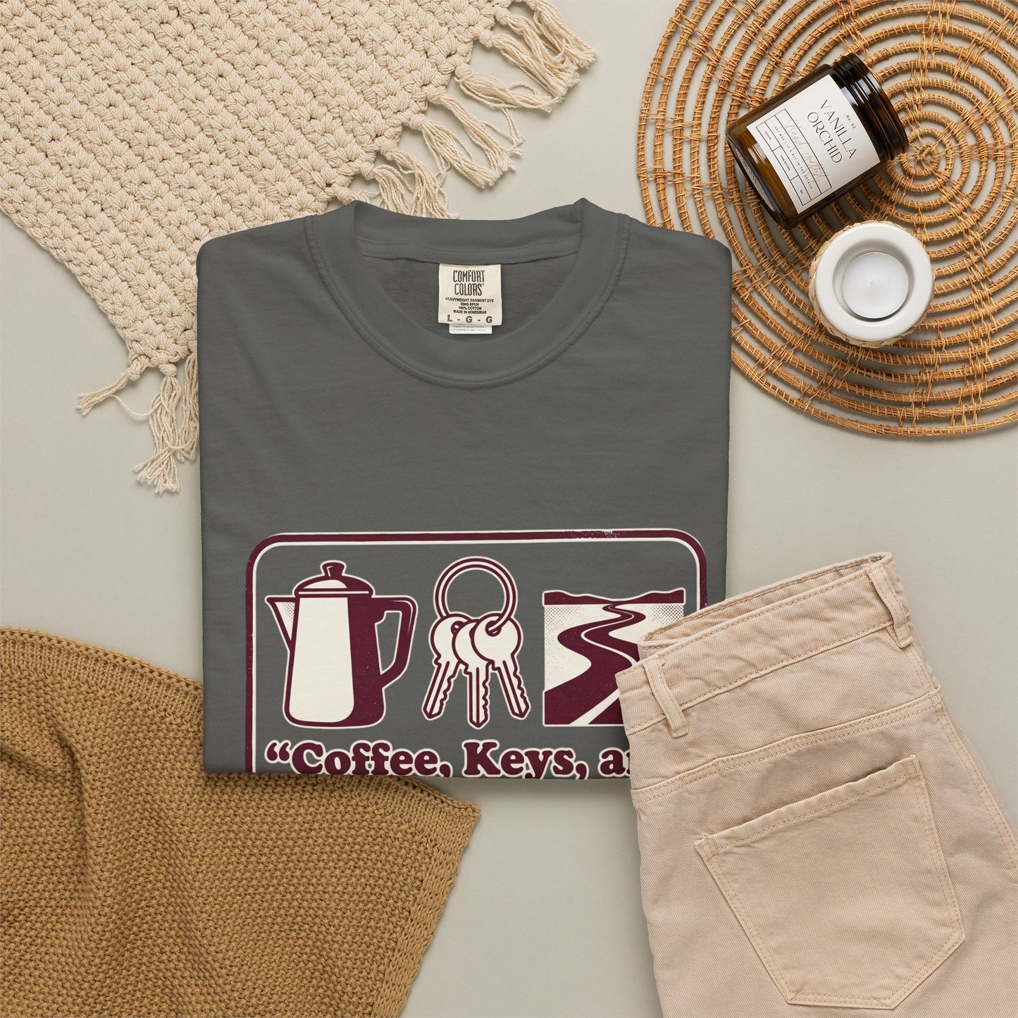 Coffee, Keys & Open Roads T-Shirt