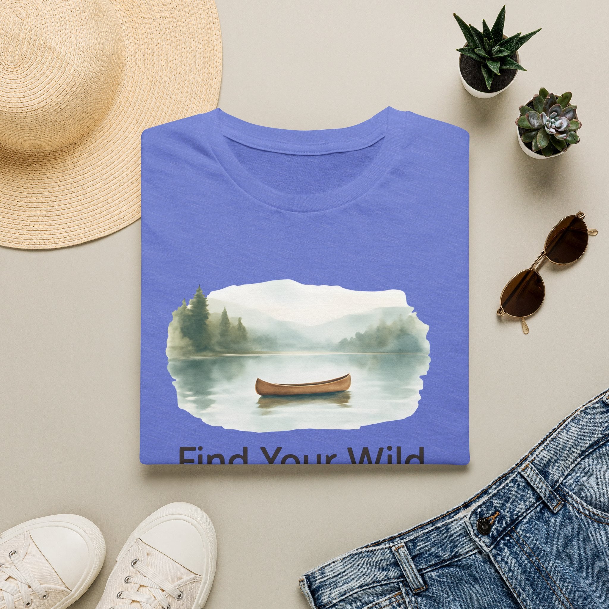 Canoe on Calm Lake T-Shirt