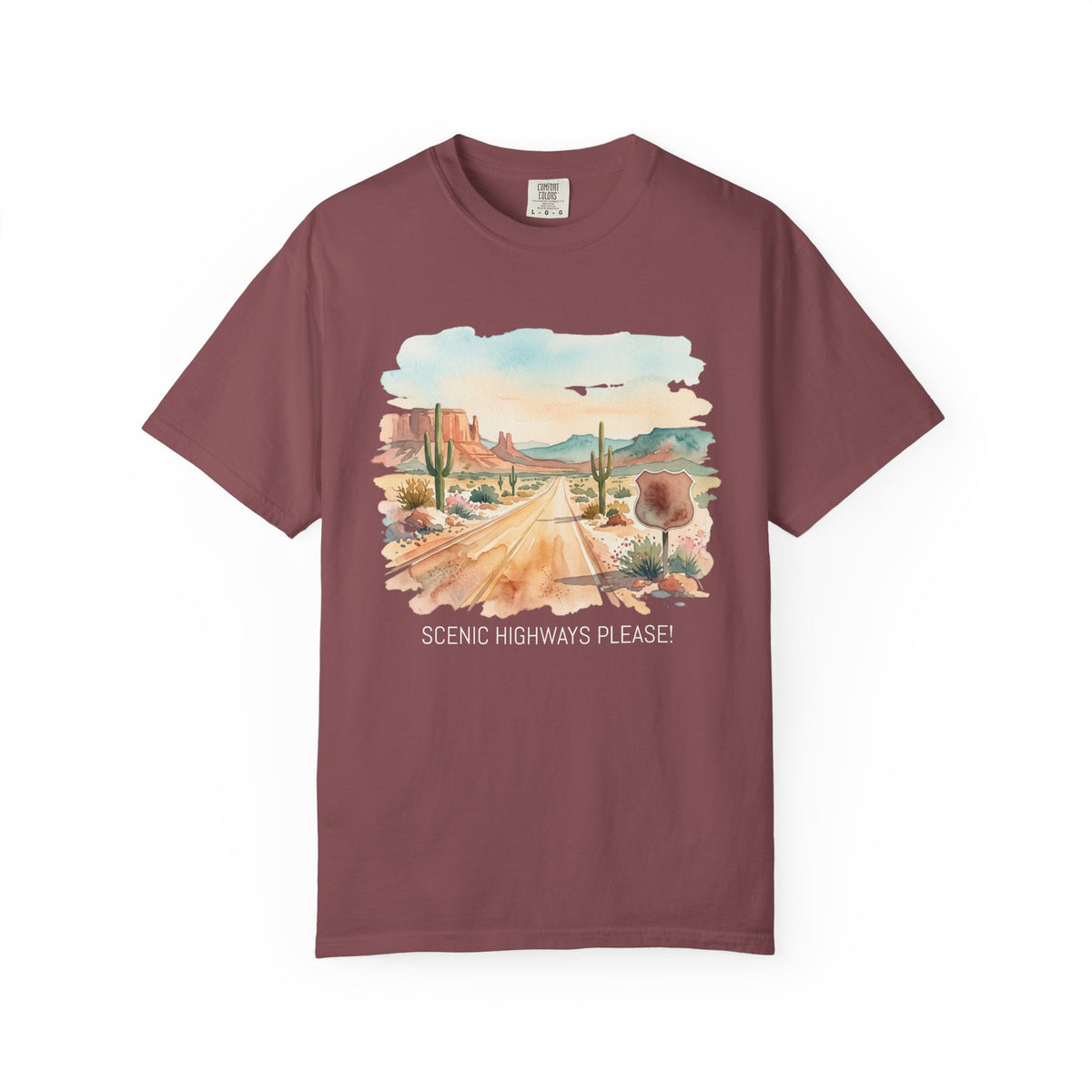 Scenic Highways Please! T-Shirt — Floral Travel Roadtrip Tee or