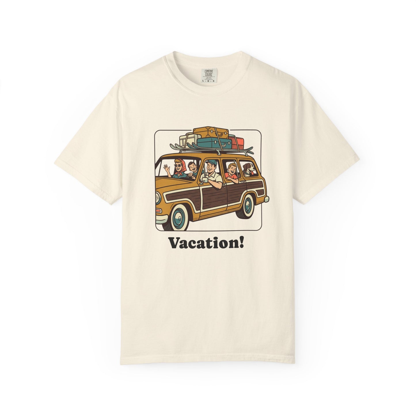Vacation! Vintage Woodie Road Trip T-Shirt