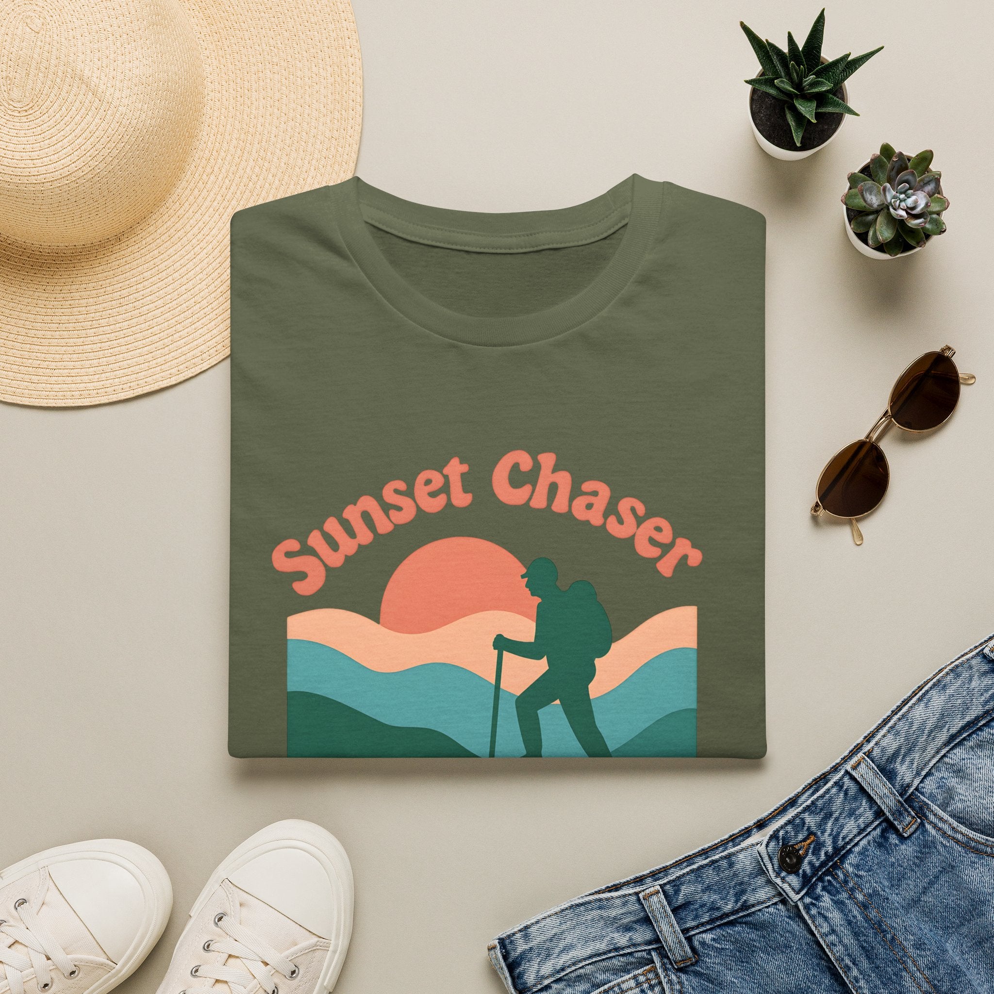 Hiker on Sunset Trail T-Shirt