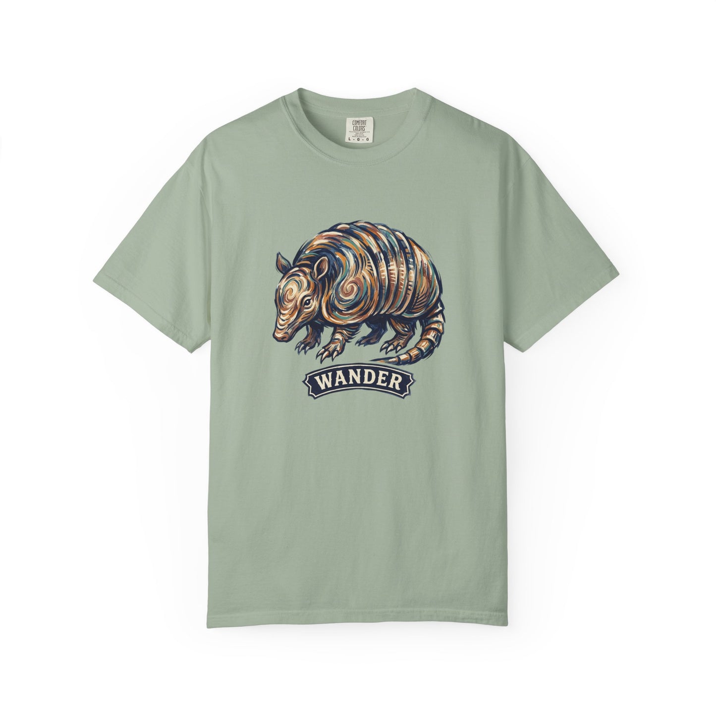 Wander Armadillo T-Shirt — Vintage Animal Graphic Tee for Nature Lovers