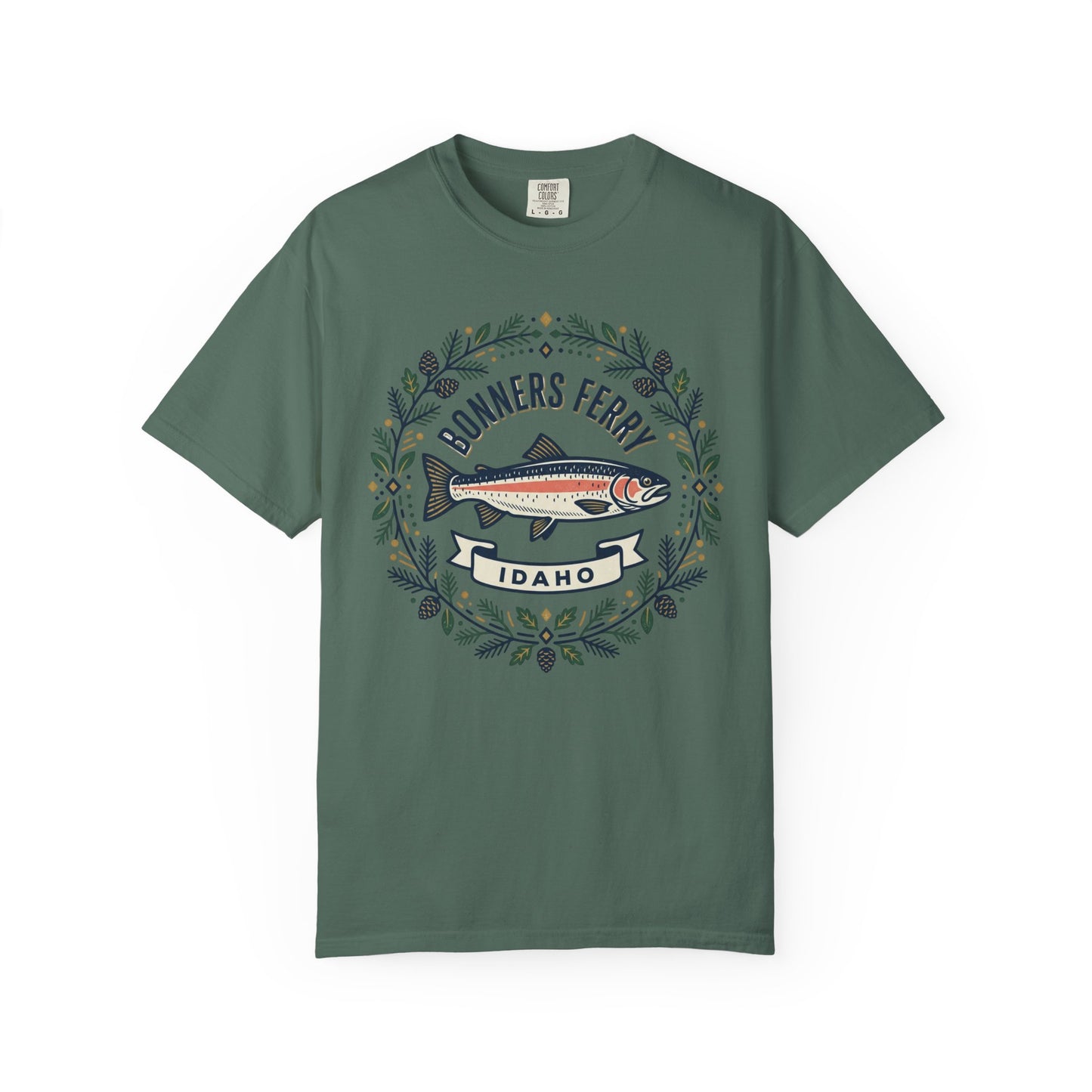 Idaho Bonners Ferry Trout T-Shirt — Vintage Fishing Graphic