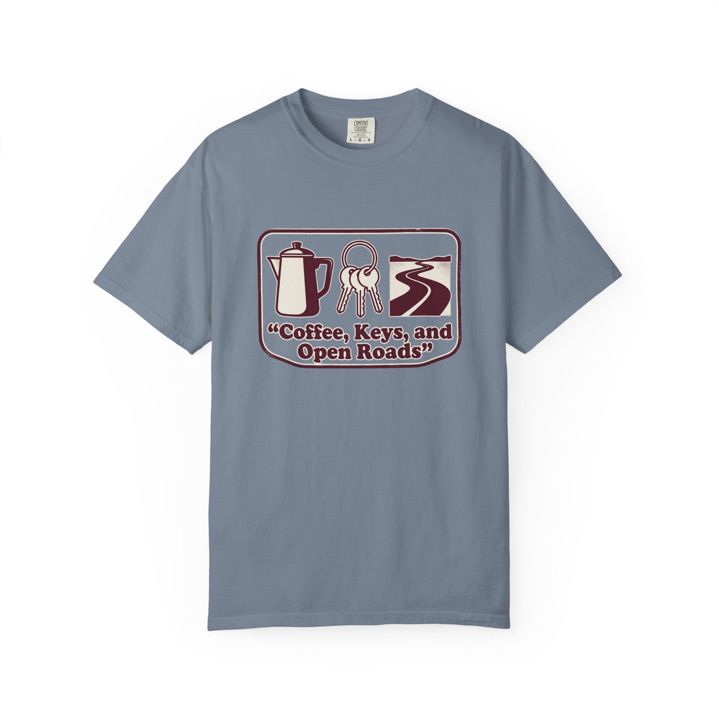 Coffee, Keys & Open Roads T-Shirt