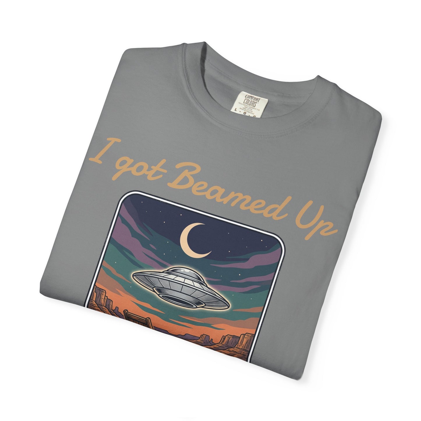 Area 51 UFO T-Shirt — "I Got Beamed Up at Area 51" Vintage Alien Graphic Tee
