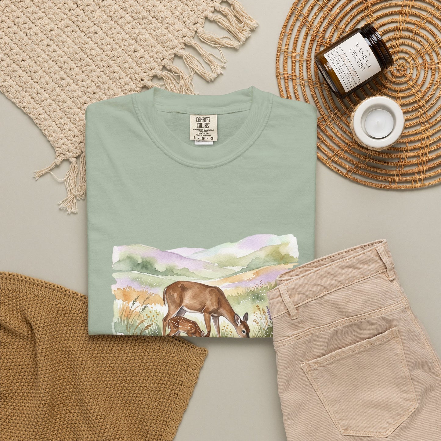 Deer Meadow Vintage-Style T-Shirt