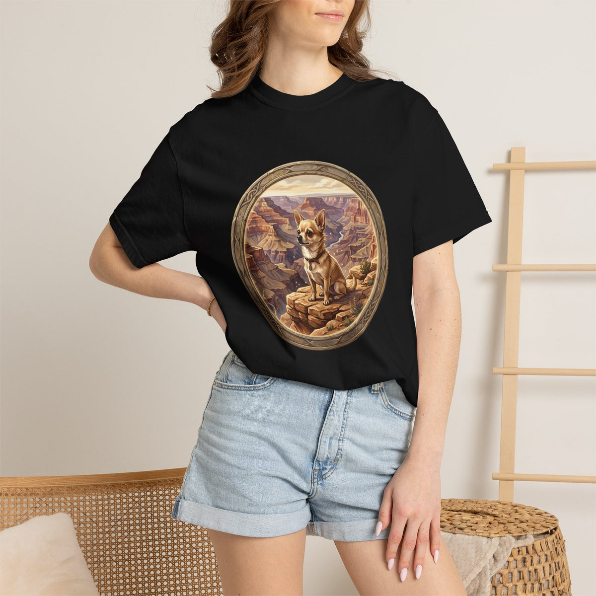 Desert Corgi Scenic T-Shirt — Corgi at the Canyon Graphic Tee