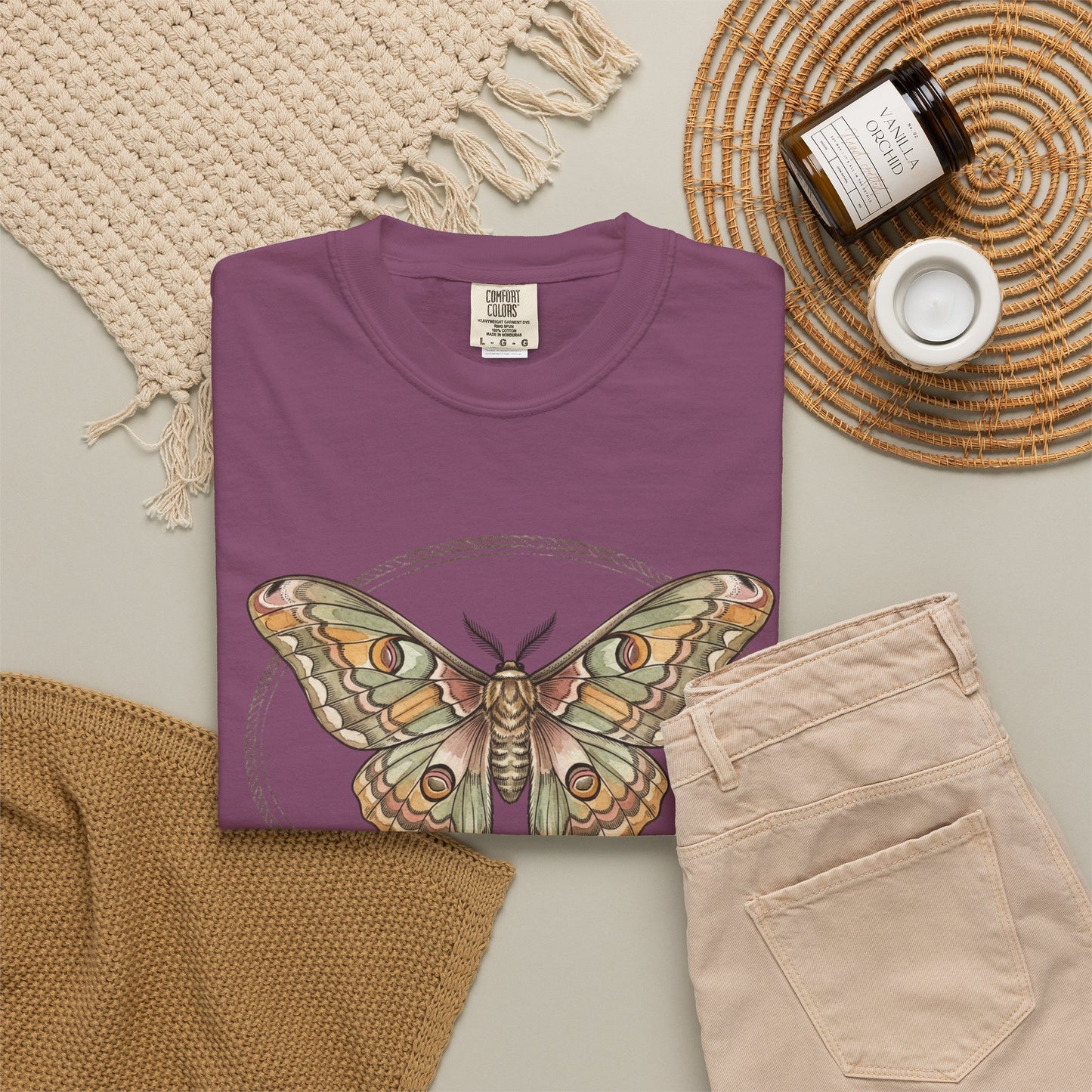 Vintage Luna Moth Graphic T-Shirt — Boho Nature Tee