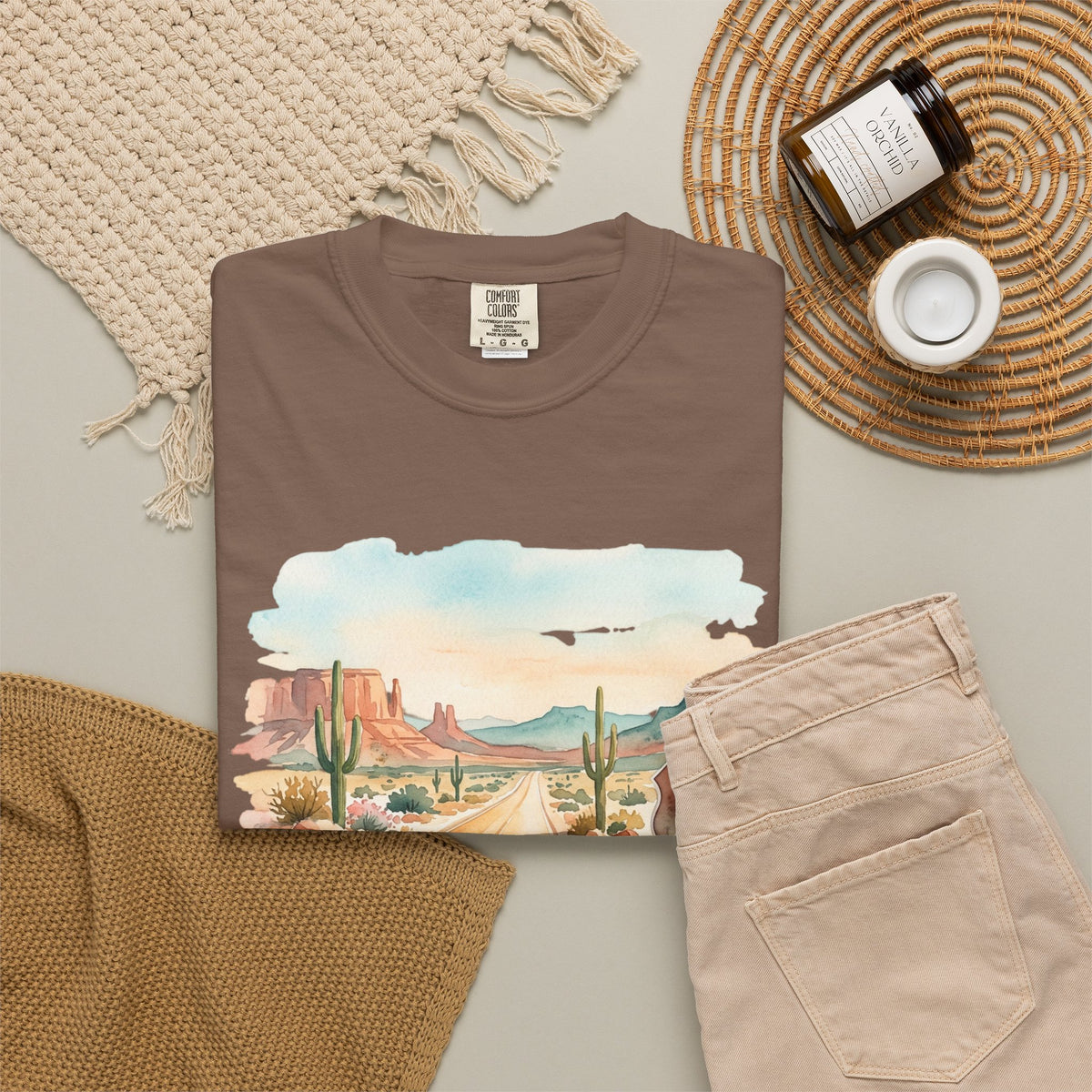 Scenic Highways Please! T-Shirt — Floral Travel Roadtrip Tee or
