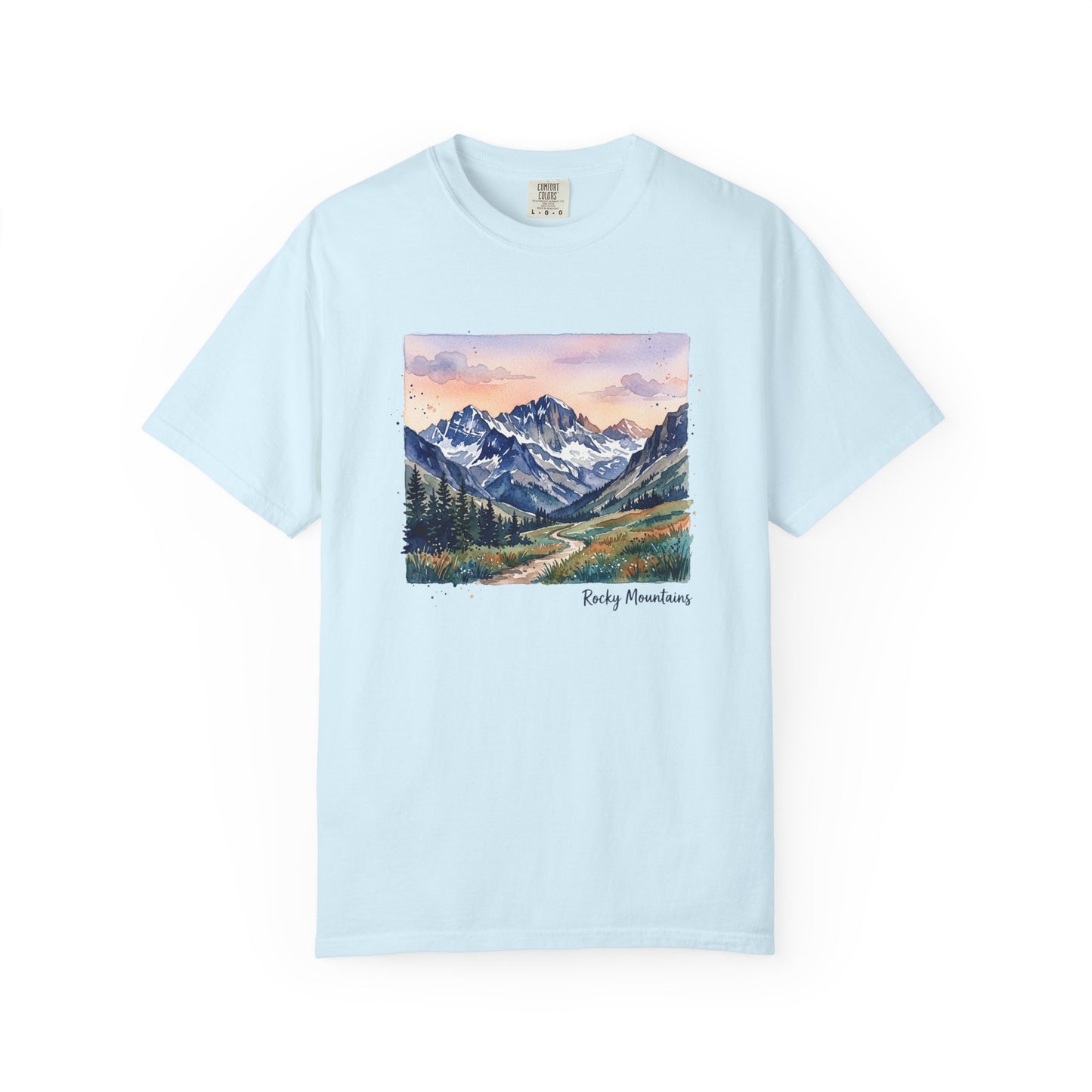 Rocky Mountains Watercolor T-Shirt