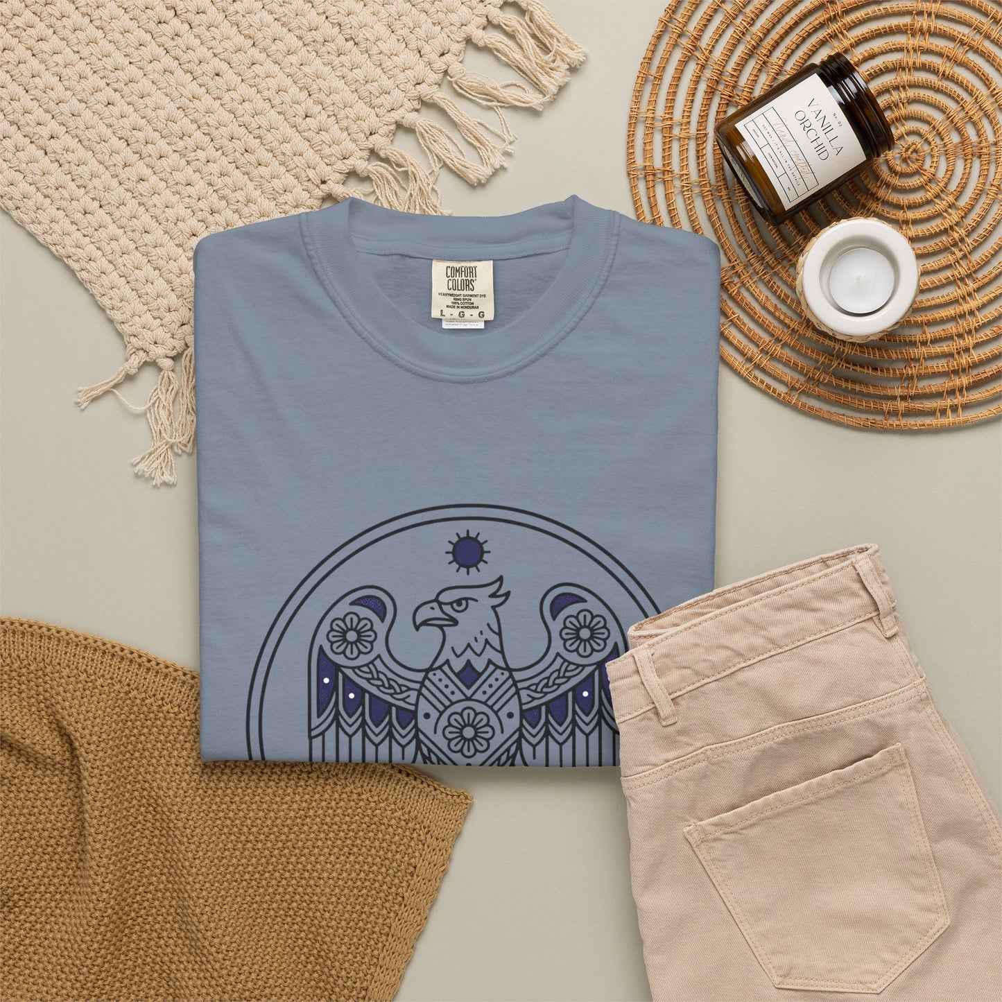 Eagle Mandala T-Shirt — Vintage Sacred Geometry Graphic Tee
