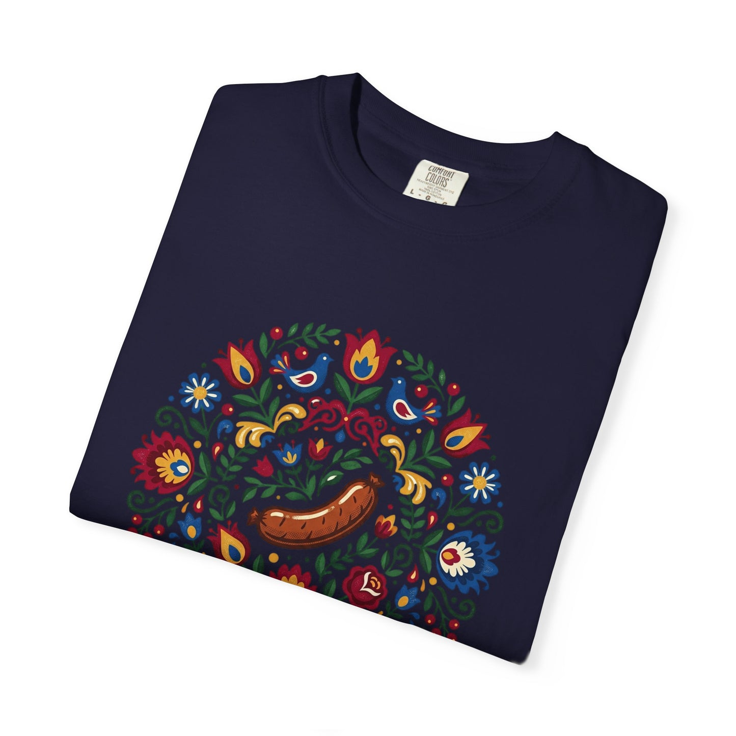 Small Town USA Chicopee MA Folk Art Polish Sausage T-Shirt