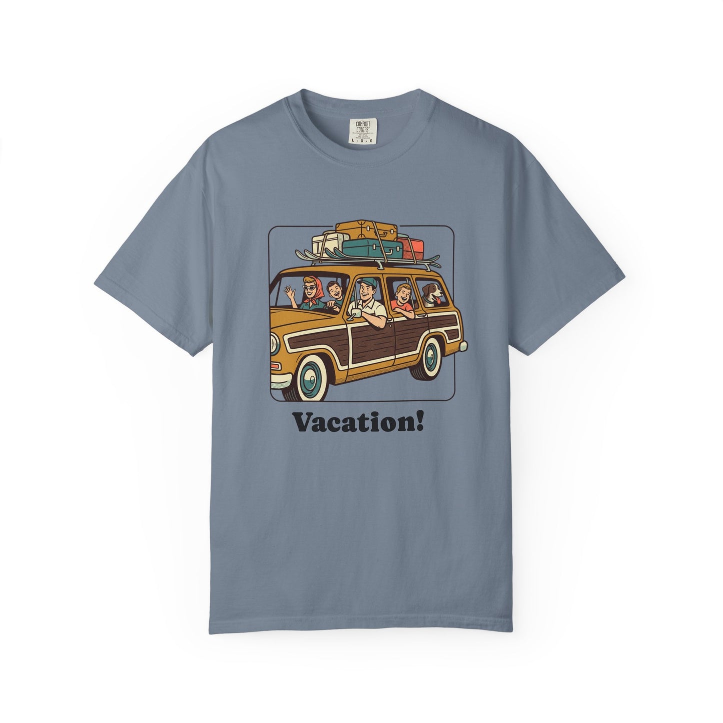 Vacation! Vintage Woodie Road Trip T-Shirt