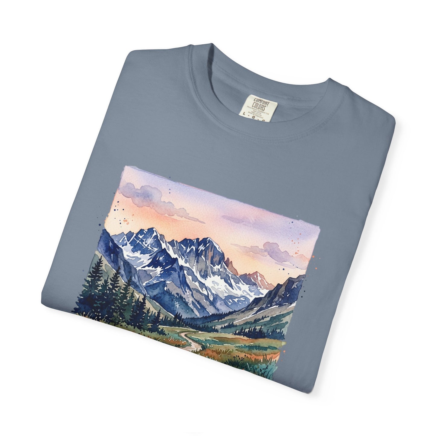 Rocky Mountains Watercolor T-Shirt