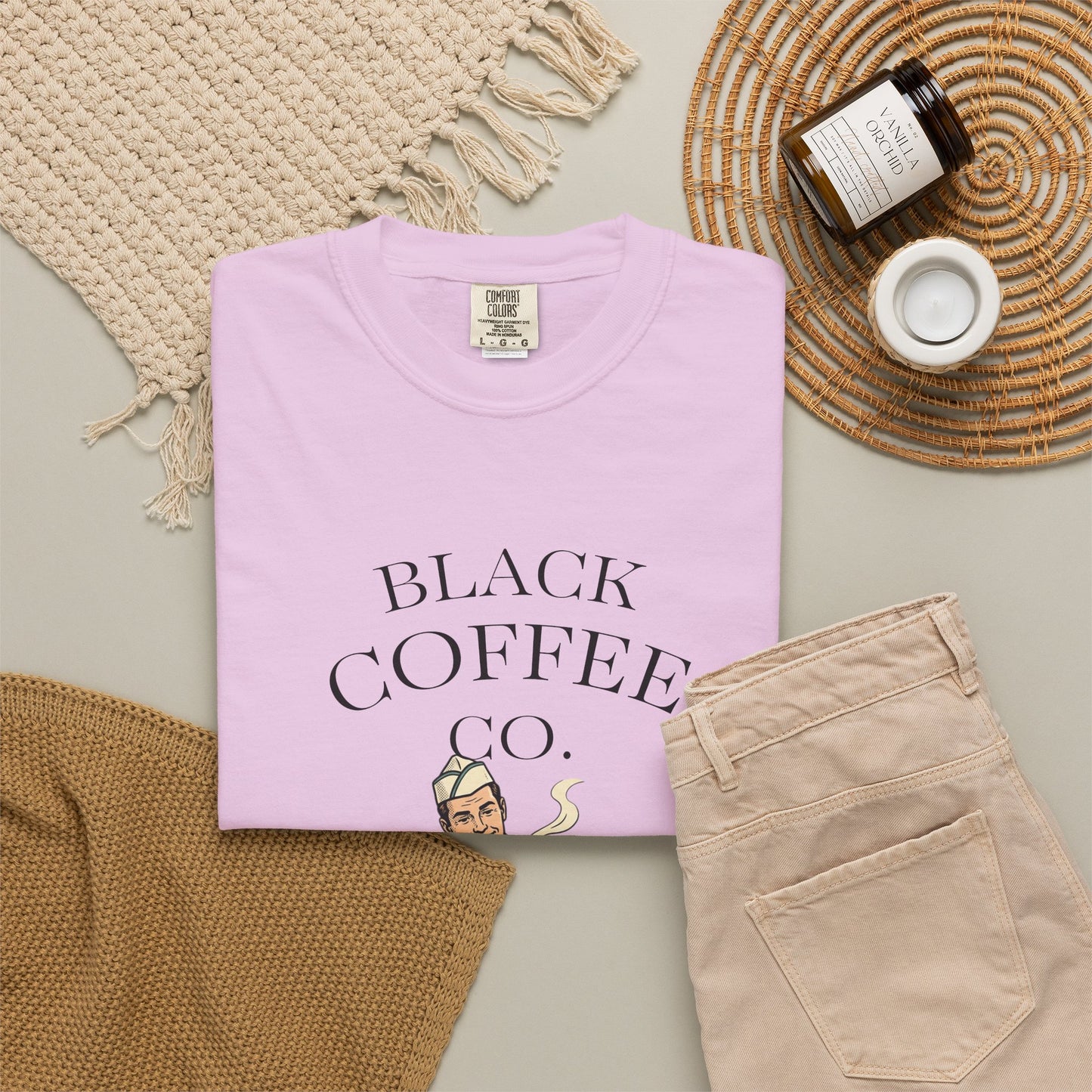 Black Coffee Co. T-Shirt — Vintage Barista Cafe Graphic Tee