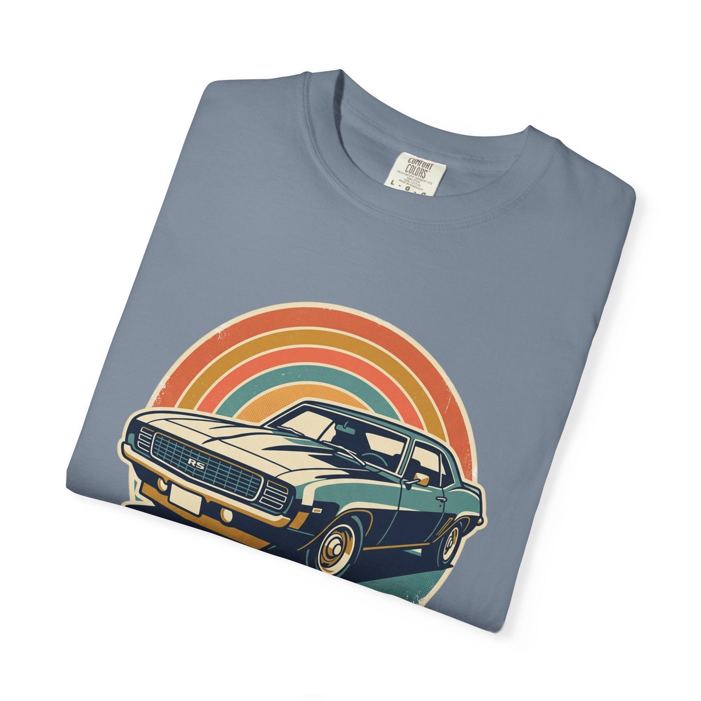 '69 Camaro Retro Muscle Car T-Shirt — Vintage Sunset Classic Car Tee