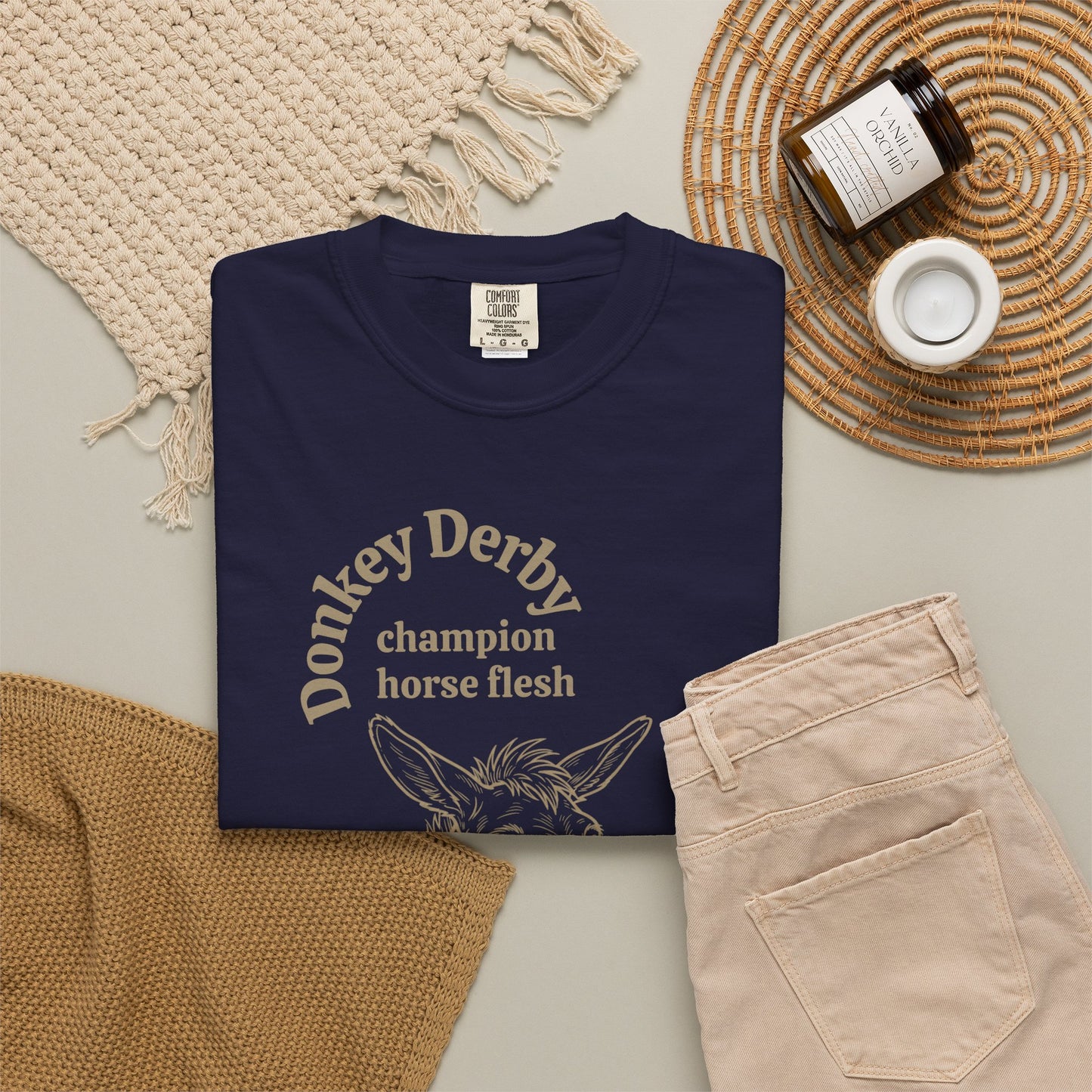 Donkey Derby Hee-Haw Graphic T-Shirt — Vintage Farm Animal Tee