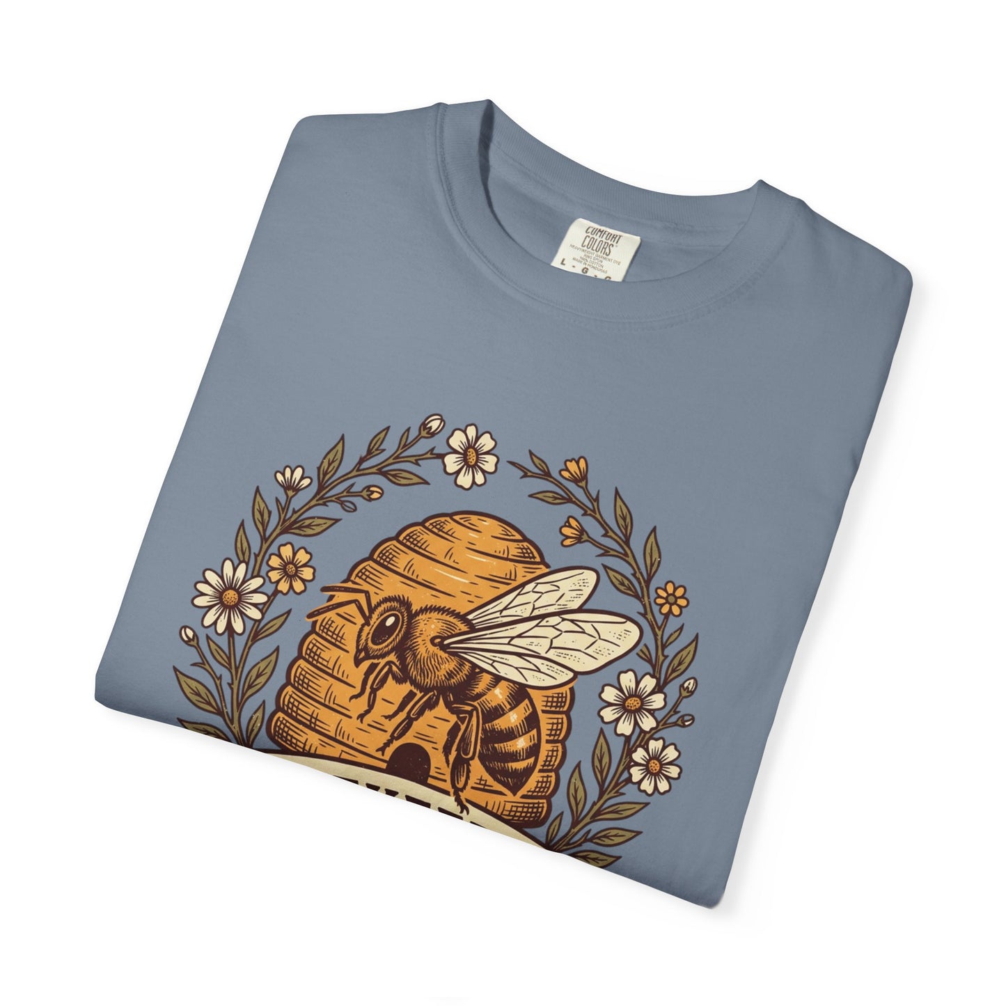 Beekeeper Graphic T-Shirt – 'Hivekeeper' Vintage Bee & Beehive Design